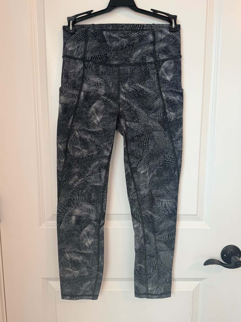 Lululemon Time To Sweat Crop 23" High-Rise Leggings Velocity Mesh Island Mist